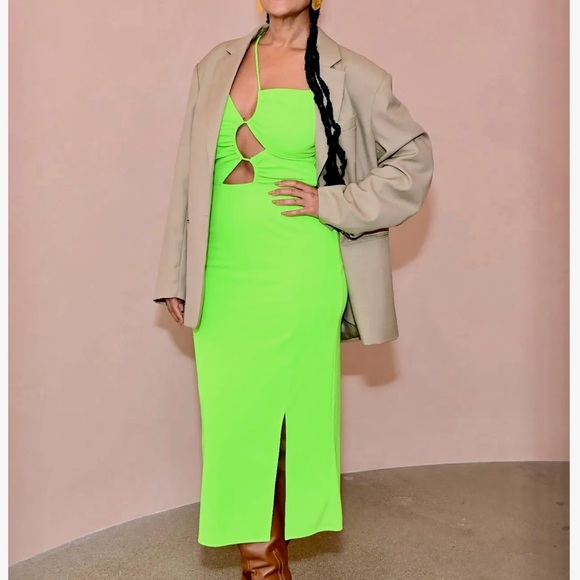 H&M Asymmetric Cut Out Dress, NWOT Size L - Picture 4 of 4